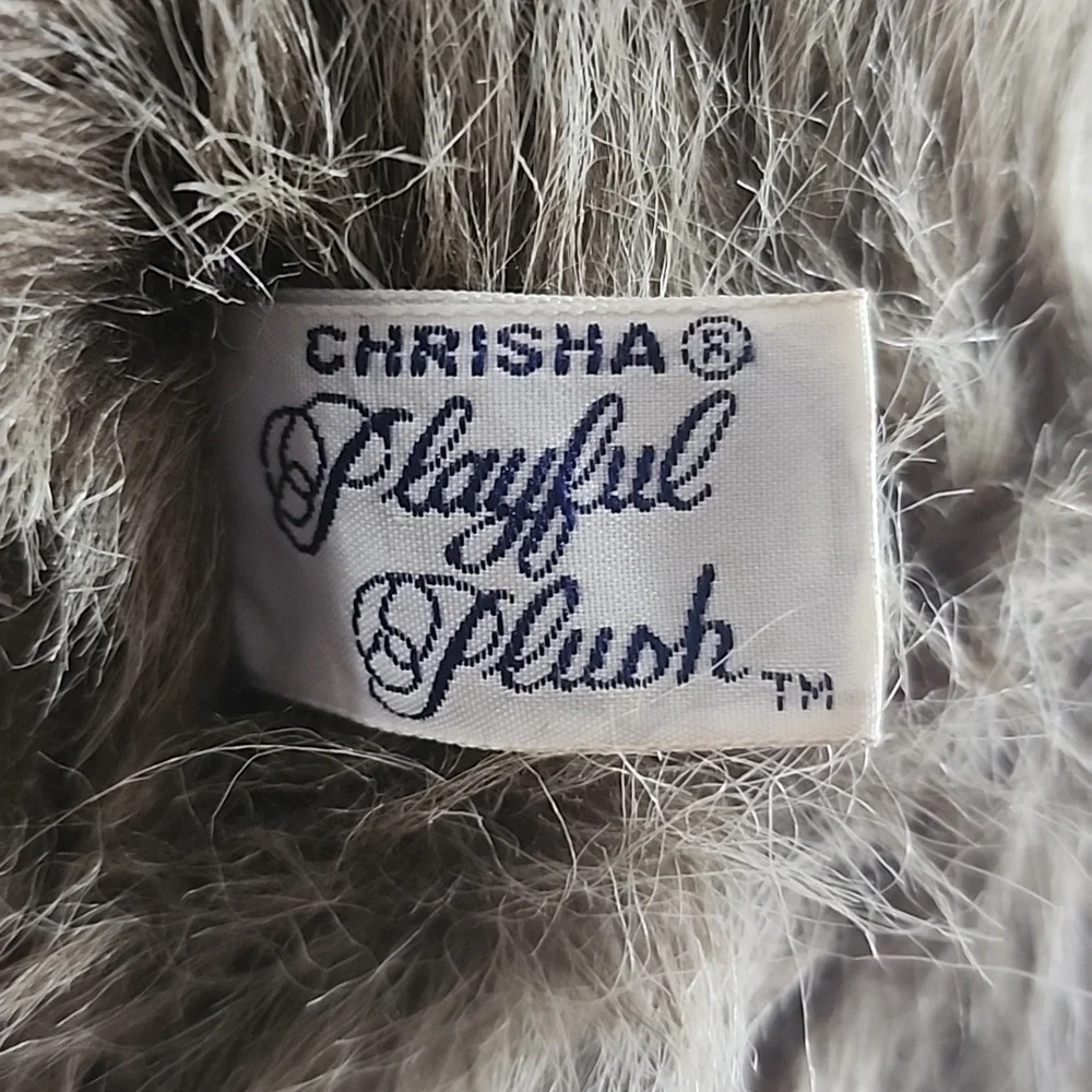 Vintage Chrisha Playful Plush Teddy Bear 1988